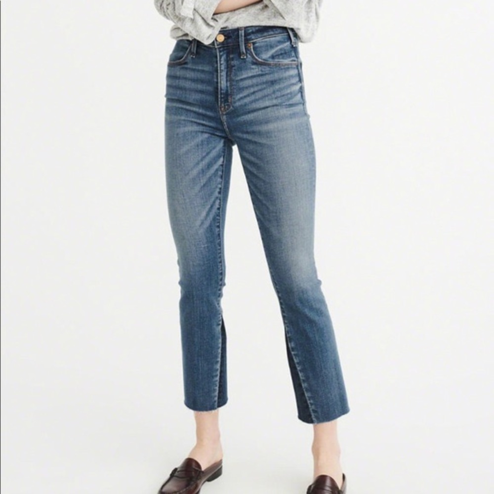 Abercrombie Simone High Rise Ankle Flare Jeans